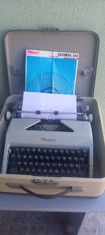 Písací stroj  , retro kancelárske potreby - 3