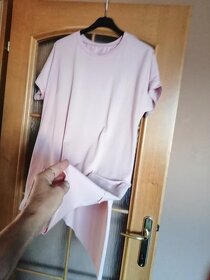 asymetrické tunika, tričko a vreckom - 3