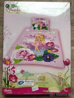 POSTEĽNÉ OBLIEČKY BARBIE Thumbelina + darček - 3