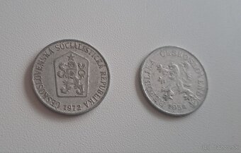 5 halier hliníkový ČSSR, ročníky - 3