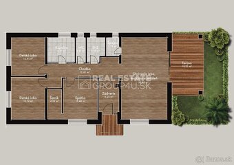 VÝHODNÁ PONUKA: 4 IZ BUNGALOV S POZEMKOM 1000 M2 - 265 000.- - 3