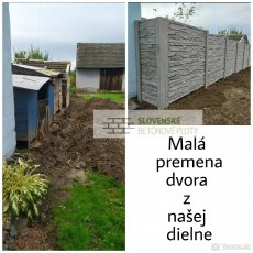 Betónové ploty skladom -Zlaté Moravce, Nitra, Vráble - 3