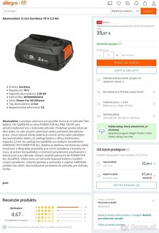 Akumulátorová kosačka Gardena PowerMax - 3