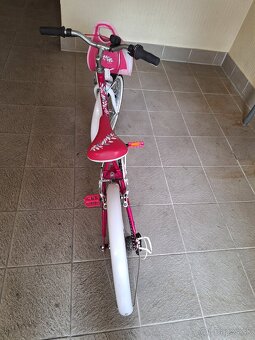 Predám detský bicykel 20kola Btwin cerveny - 3