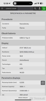 LENOVO ThinkVision T27h-30 27" - 3