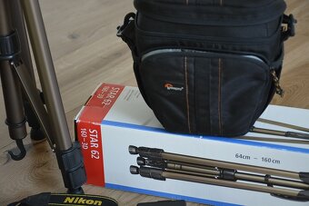 Nikon D5300 wifi - VR objektiv 18 - 55 AF-P + brasna stativ - 3