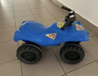Detské odrážadlo - modrá štvorkolka - 3