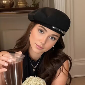 Čierna baretka nová - 3