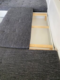 Rozkladací gauč v tvare U s úložným priestorom - 3