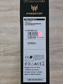 Acer PREDATOR Triton Neo 16 - Core9 185H/RTX 4070/32GB RAM - 3