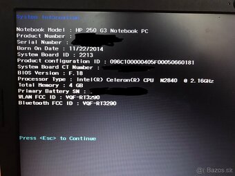 Notebook HP 250 G3 - 3