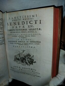 Stará vzácna kniha 1763 r. 2 knihy v 1 knihe - 3