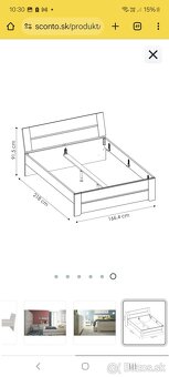 Manželská posteľ Dub CRAFT - 3