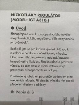 Regulator plynu A300i/A310i - nový - 3