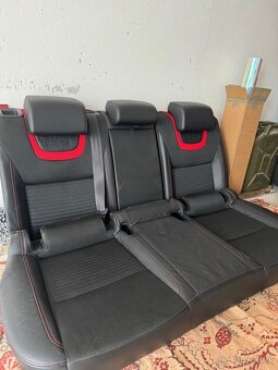 Zadné sedačky octavia 3 rs polokožené - 3