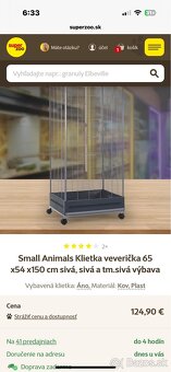 Predám klietku Small Animals s príslušenstvom - 3