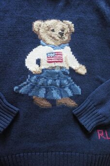 RALPH LAUREN BEAR ikonicky bavlneny damsky sveter M - 3