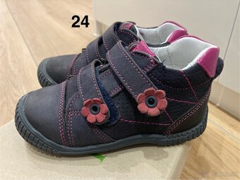 Dievčenské kožené čižmičky 24 - 3