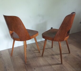 retro stoličky, pevné 2 kusy, 60 roky - 3