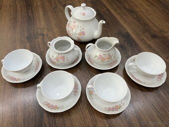 Retro čajová súprava československý porcelán Bohemia - 3