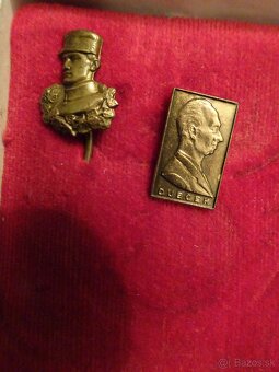 Predám starožitný odznak Milana R. Štefánika a Dubčeka - 3