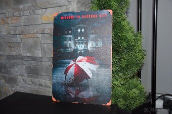 Resident Evil plechova tabula 30x20cm - 3