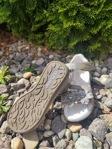 D.d.step kožené flexibilné sandále kvety Dark grey - 3