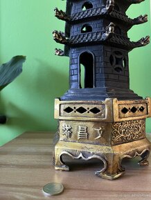Pagoda WenChan 56cm bronzová Feng Shui Dekorácia - 3