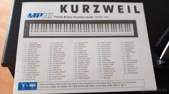 Digitalne piano Kurzweil MP10 - 3