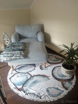 Nádherné namornícke kreslo lenoska ležadlo ikea - 3