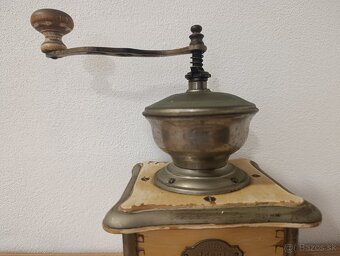 Starý mlýnek na kávu zn. Leinbrock Ideál se štítkom - 3