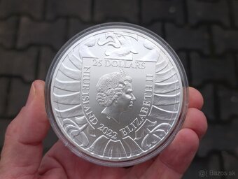 Stříbrná 10 oz investiční mince Český lev 2022 stand, 311gr. - 3