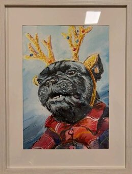 NOVÉ krásne AKVARELOVÉ maľby domácich miláčikov - 3