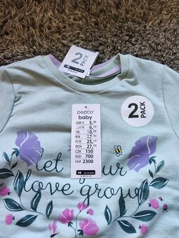 Dievčenské mikiny, 2ks - 3