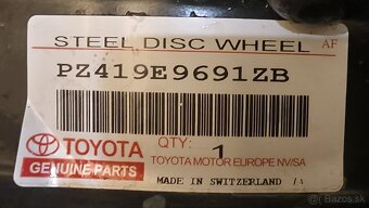 Plechové disky - Toyota 6x15 4x100x54 PZ419E9691ZB - 3