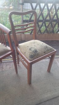 Art Deco polokreslo, stolička spolu za 100eur - 3