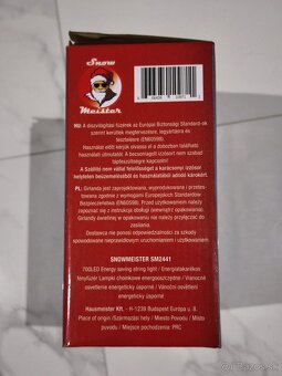 Čisto nové 700 LED vianočné osvetlenie, úsporné, studená b. - 3