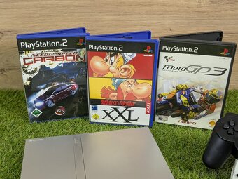 Sony Playstation 2, 1 ovládač, 8MB karta, 3 hry - 3
