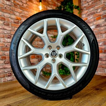 Alu R19 5x108 orig. JAGUAR F-type dvojrozmer + letné pneu - 3