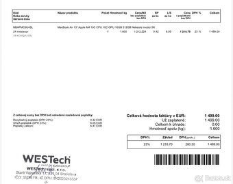 Macbook Air 13” M4 - 3