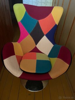 Patchwork kreslo Butterfly - 3