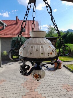 Vysiaca lampa malovana - 3