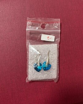 Swarovski srdce 10 mm - striebro - 3