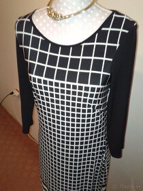 čierno biele elastické šaty Marks & Spencer veľ. 38 - 3