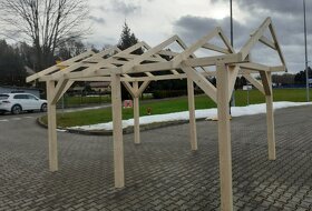 Drevený prístrešok 4,6x3,5 m s dovozom ČR i SR - 3