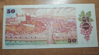 Predám 10 a 50 korún Československo v UNC stave - 3