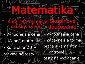 Doučovanie matematiky – matematika ľudskou rečou - 3