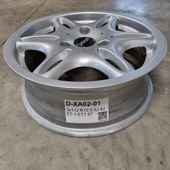 Hliníkové Smart disky 3x112 R15 5,5J/4J ET7/ET1 - 3