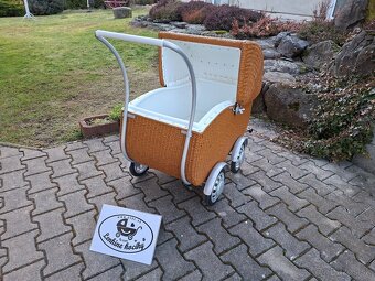 Starožitný prutený kočik - 3