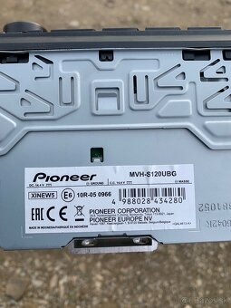Predám autorádio Pioneer MVH-S120UBG - 3